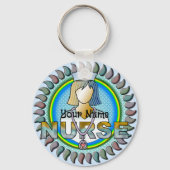 Echt een coole verpleegster sleutelhanger (Voorkant)