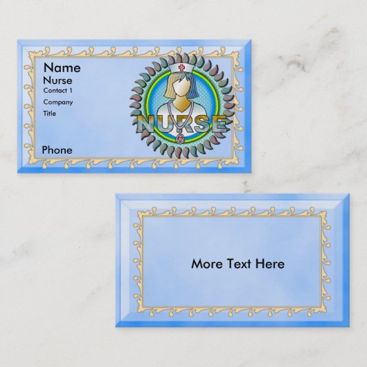 Echt een coole verpleegster visitekaartje (Voorkant / Achterkant)