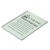 Echt een goede dierenarts notitieboek (Linkerzijde)