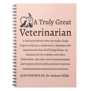 Echt een goede dierenarts notitieboek