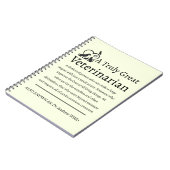 Echt een goede dierenarts notitieboek (Linkerzijde)