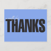 Echt een groot Bedankt Briefkaart (Voorkant)