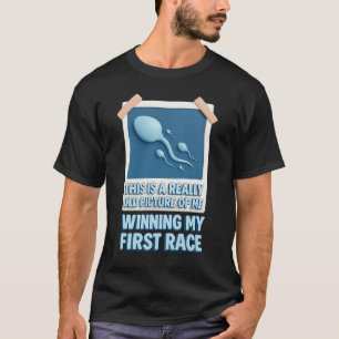 Echt een oud Afbeelding dat ik mijn eerste race ga T-shirt