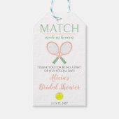 Echt een stel, Tennis Bruidsmeisjesfeest Cadeaulabel (Voorkant)
