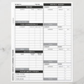 Echt eenvoudige begroting, kosten en investeringst (Achterkant)