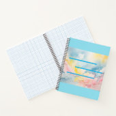 Echt elegant rustgevende kleuren spiraalvormig Not Notitieboek (Binnen)