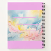 Echt elegant rustgevende kleuren spiraalvormig Not Notitieboek (Achterkant)