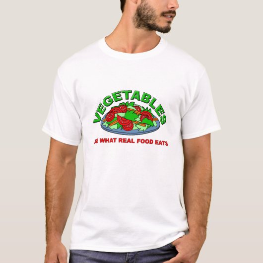 Echt eten smaakt Grappig T-shirt (Voorkant)