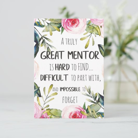 Echt fantastische offerte voor mentor-cadeaumentor (Staand voorkant)