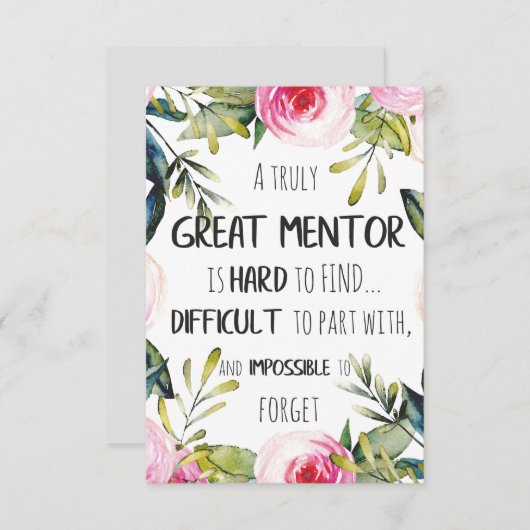 Echt fantastische offerte voor mentor-cadeaumentor (Voorkant / Achterkant)