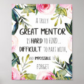 Echt fantastische offerte voor mentor-cadeaumentor poster (Voorkant)
