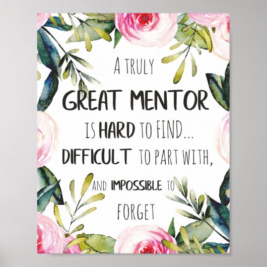 Echt fantastische offerte voor mentor-cadeaumentor poster (Voorkant)