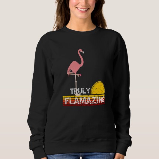 Echt Flamazing Roze Flamingo Trui (Voorkant)