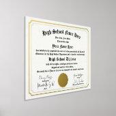 Echt folie High School Diploma, GED, thuisschool Afdrukken (Laagn)