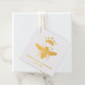 echt folie Koningin Bee design Bedankjes Labels (Met doos)