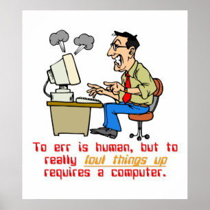 Echt fout is Computer (1) Poster