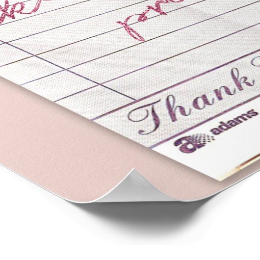 Echt gast check Poster (Hoek)