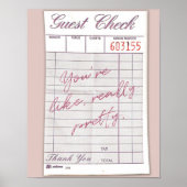 Echt  gast check Poster (Voorkant)