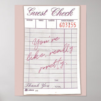 Echt gast check Poster