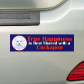 Echt geluk met een Cockapoo Bumpersticker (On Car)