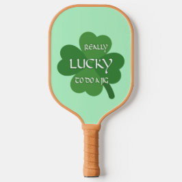 Echt geluk om een jig te doen pickleball paddle
