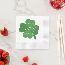 Echt geluk om een jig te doen servet