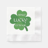 Echt geluk om een jig te doen servet (Voorkant)