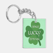 Echt geluk om een jig te doen sleutelhanger (Voorkant Links)