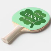 Echt geluk om een jig te doen tafeltennisbatje (Voorkant Gekanteld)