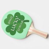 Echt geluk om een jig te doen tafeltennisbatje (Zijkant)