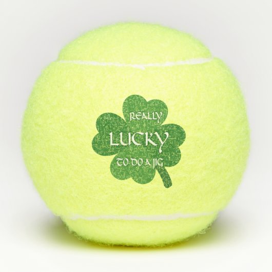 Echt geluk om een jig te doen tennisballen (Voorkant)