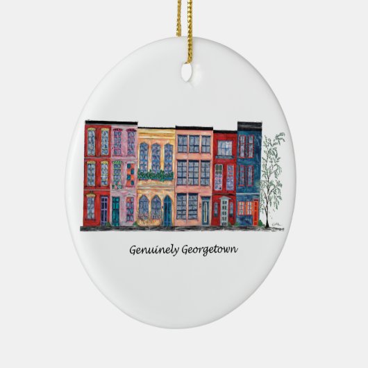 Echt Georgetown Keramisch Ornament (Rechts)