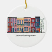 Echt Georgetown Keramisch Ornament (Voorkant)