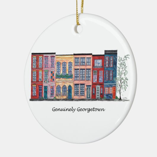 Echt Georgetown Keramisch Ornament (Links)