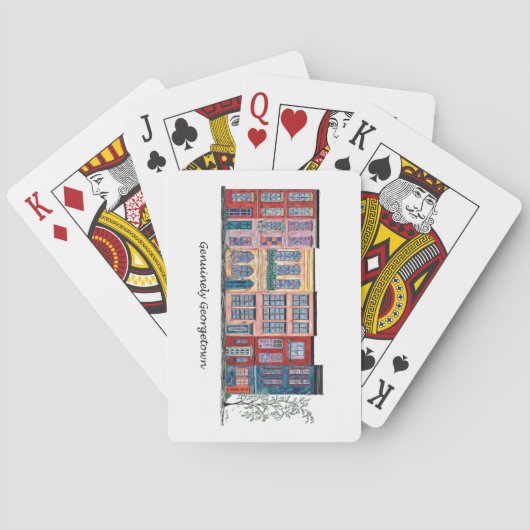 Echt Georgetown Pokerkaarten (Achterkant)