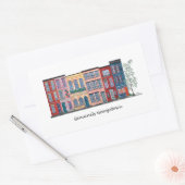 Echt Georgetown Rechthoekige Sticker (Envelop)