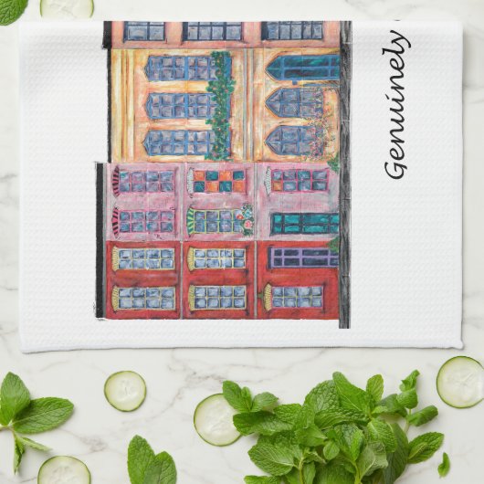 Echt Georgetown Theedoek (Gevouwen)