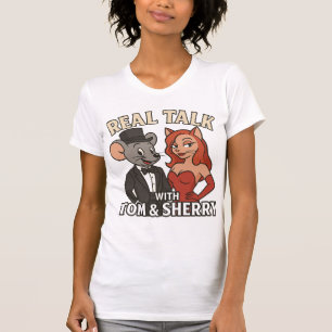 Echt gesprek met Tom en Sherry Fan Vrouwen T-shirt