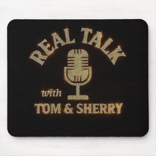 Echt gesprek met Tom & Sherry Podcast Muismat (Voorkant)