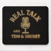Echt gesprek met Tom & Sherry Podcast Muismat (Voorkant)