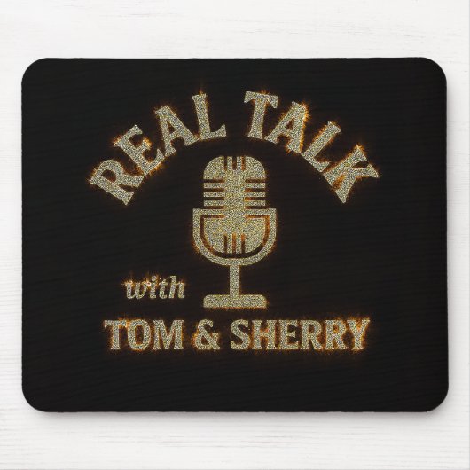 Echt gesprek met Tom & Sherry Podcast Muismat (Voorkant)