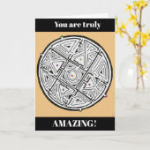 Echt geweldig! Goed gedaan, zo trots op je! Kaart (Gele Bloem)