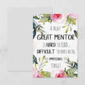 Echt geweldig mentor Cadeau Mentor Waarderingscita (Voorkant / Achterkant)