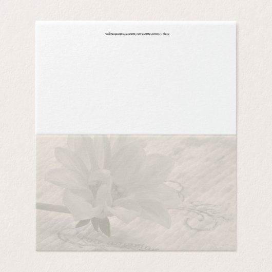 Echt Geweldige Dahlia Kaart (Buitenkant ongevouwen)