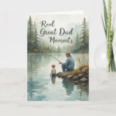Echt geweldige vadermomenten Vissen met vader  Kaart (Voorkant)
