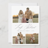 Echt Gezegende Christelijke Familie Foto Vakantiek Feestdagenkaart (Voorkant)