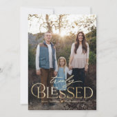 Echt Gezegende Feestdag Fotokaart Feestdagenkaart (Voorkant)