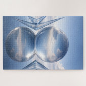 Echt glas, angst en ref legpuzzel (Horizontaal)