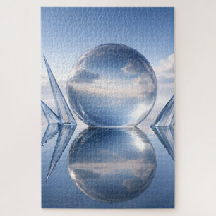 Echt glas, angst en ref legpuzzel