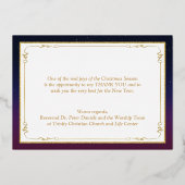 ECHT Goud Folie Jezus is de Reden Kerststal Kaart (Achterkant)